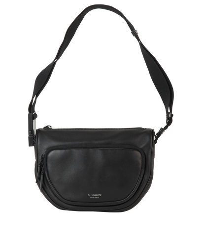 Crossbody, £495, Handbags, Black, Leather, Front view